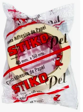 48x50 cm CINTA DE PAPEL STIKO/AUCA/RAPIFIX - 779804712014 7792971620952 7790817540488